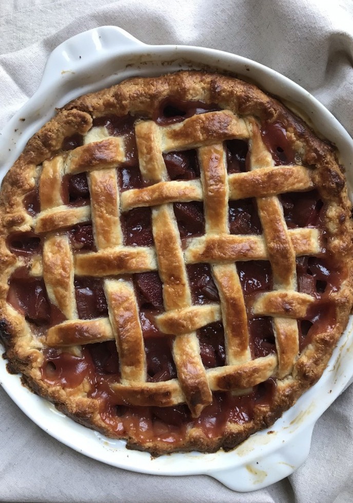 Rhubarb Strawberry Pie