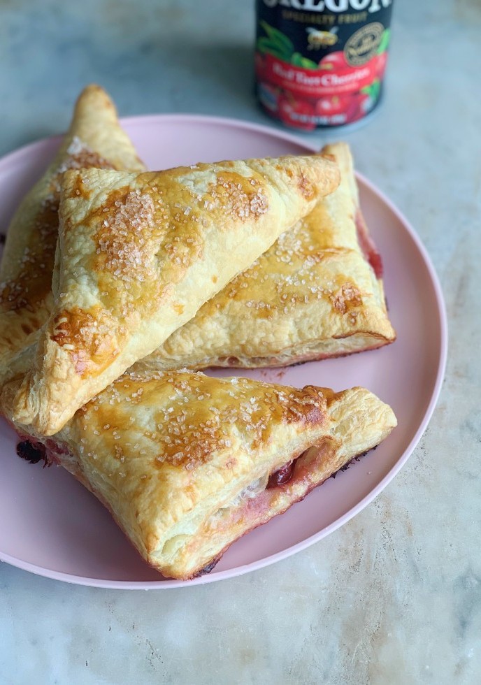 Puff Pastry Cherry Turnovers