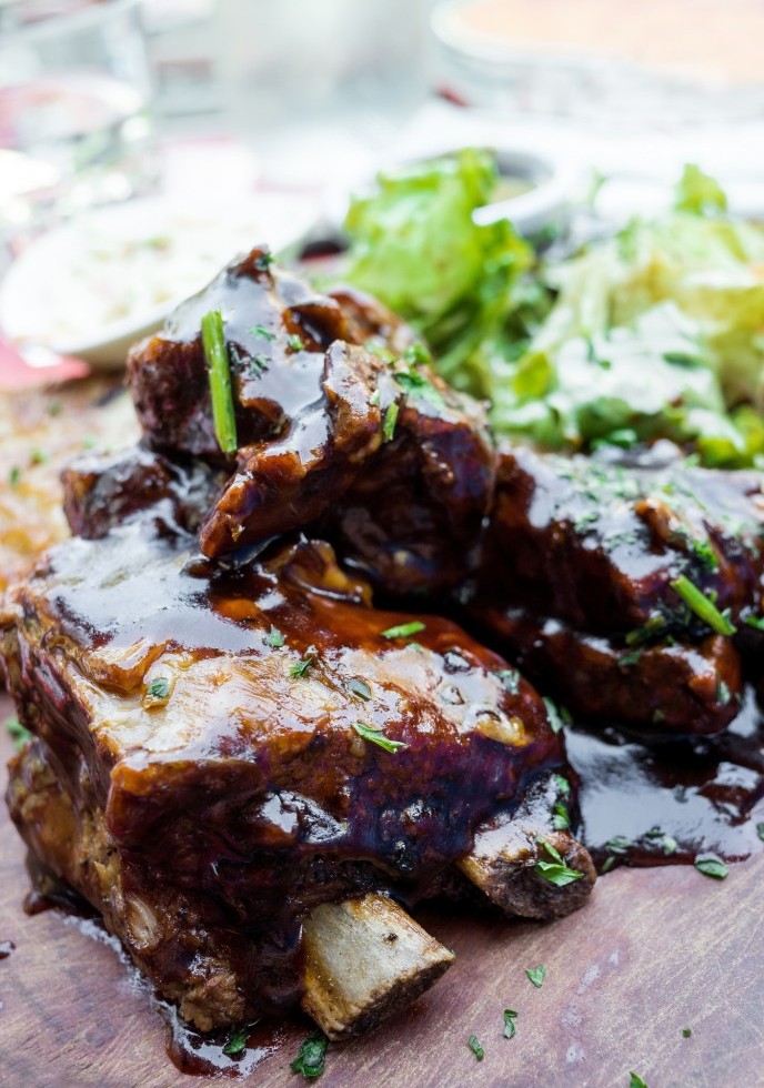 Saucy Gooseberry Barbecued Ribs