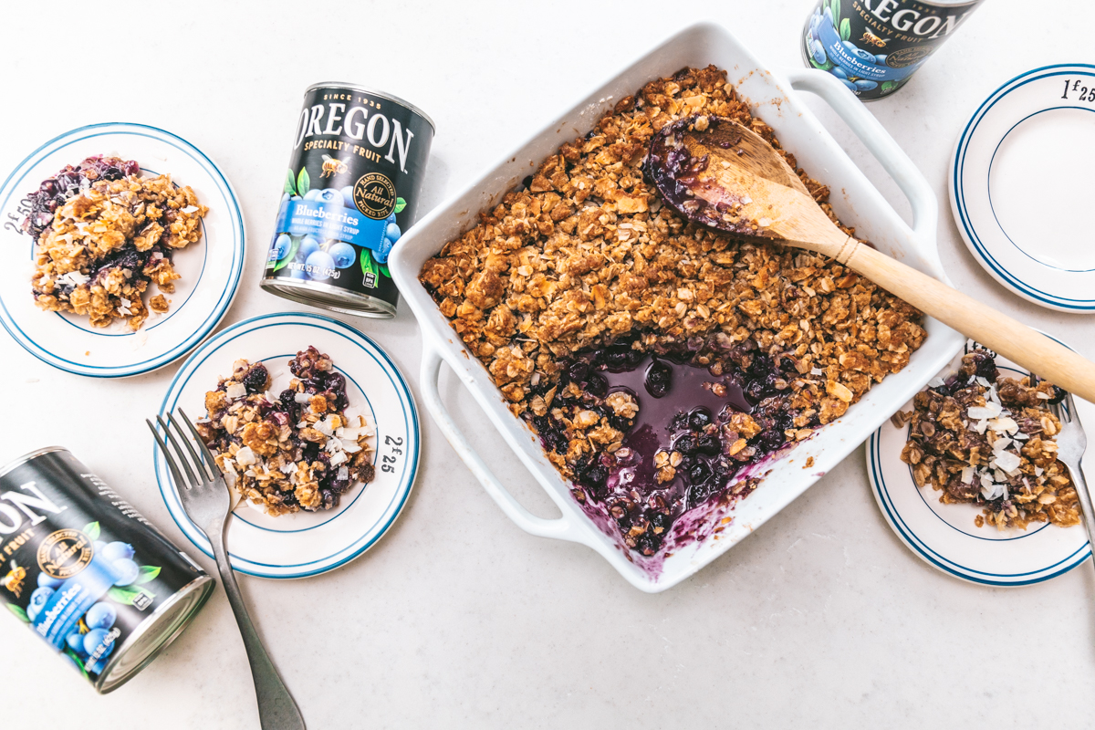Blueberry Coconut Crumble
